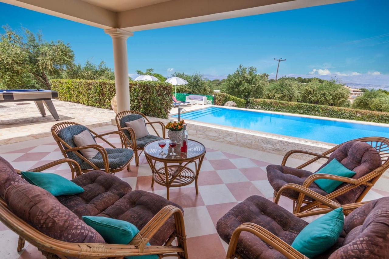 Villa Kanali Kassiopi Bagian luar foto